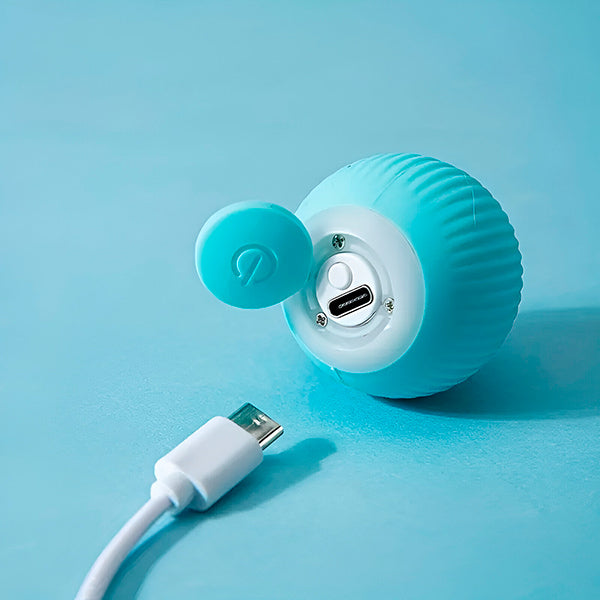 Automatisch rollende bal voor honden en katten, USB-oplaadbaar