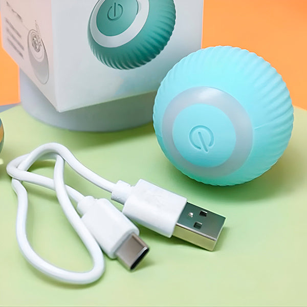 Automatisch rollende bal voor honden en katten, USB-oplaadbaar