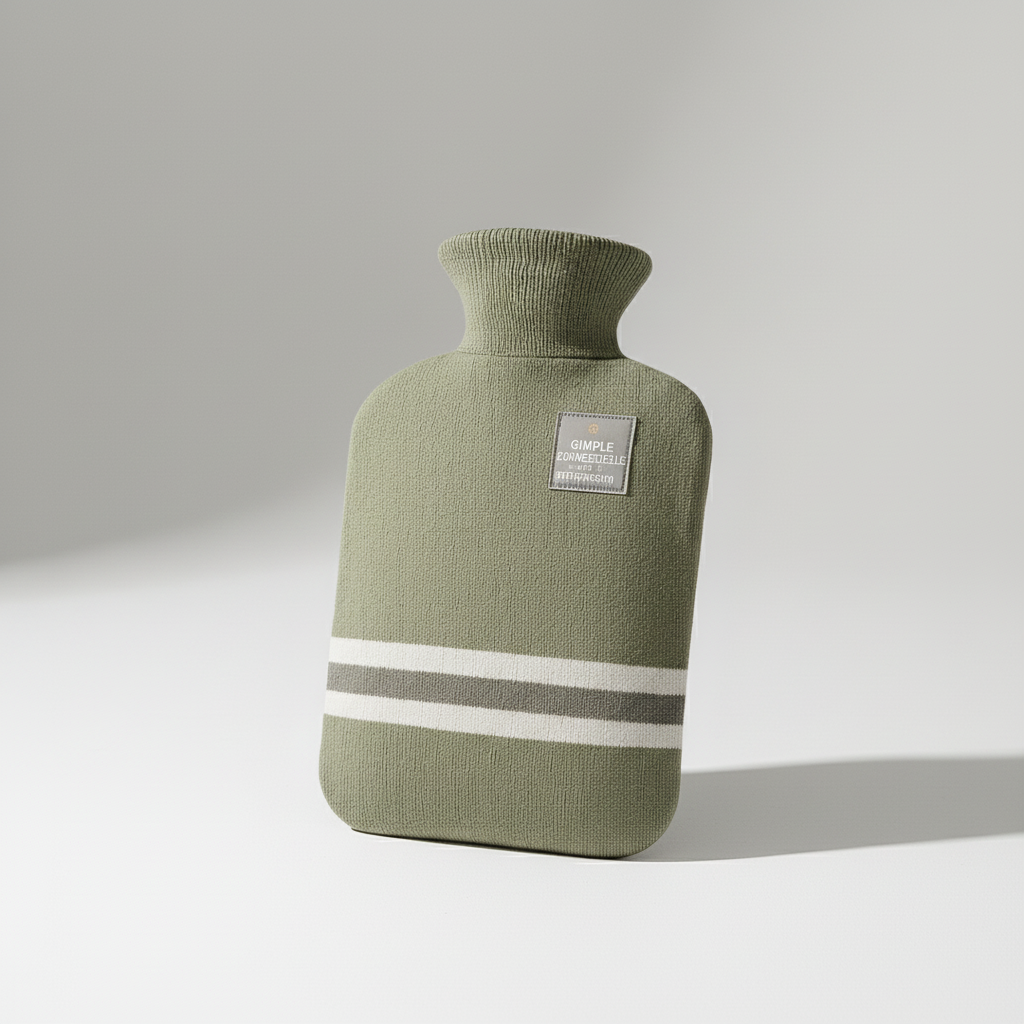 Hollevo™ Kruik 2 liter met gebreide hoes, tot 8 uur warm