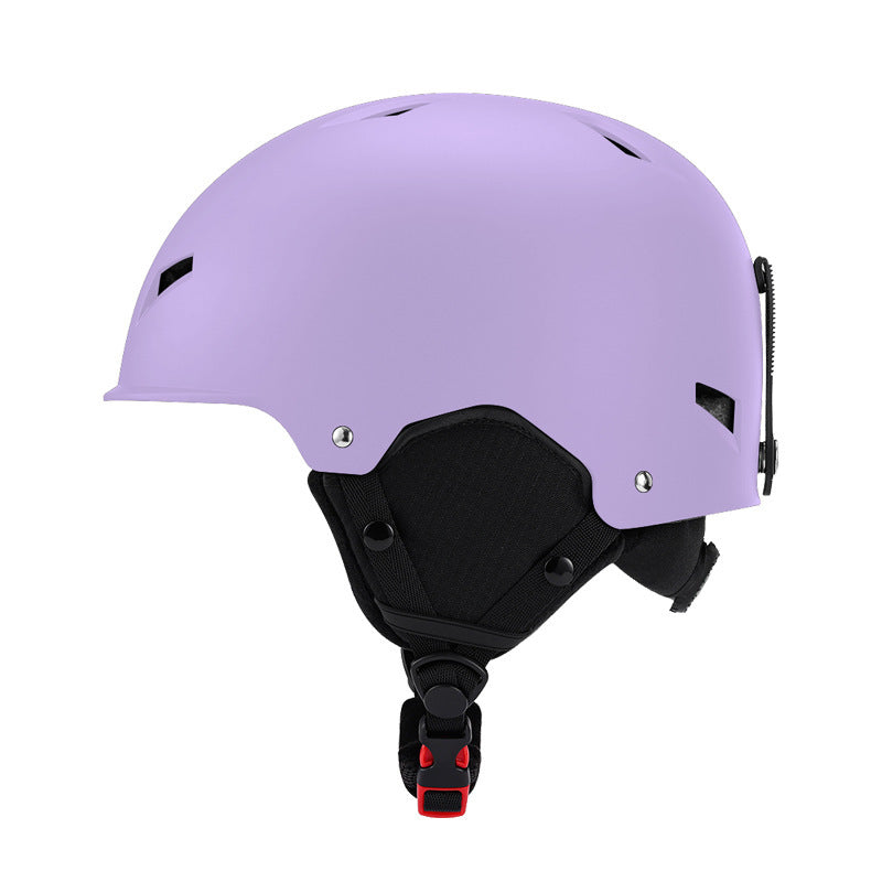 Skihelm met volledige dekking, zachte vulling en brilaansluiting