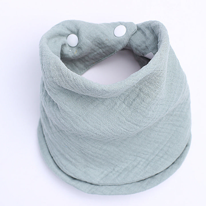 Katoenen nekwarmer met verstelbare drukknopen
