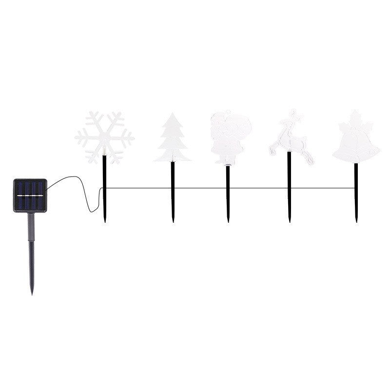 Acryl kerstverlichting op zonne-energie met warmwit ledlicht