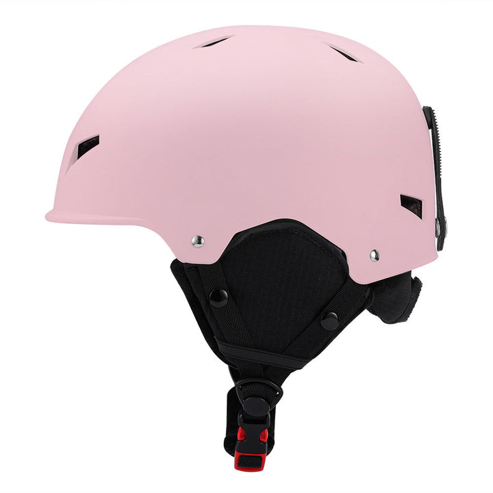 Skihelm met volledige dekking, zachte vulling en brilaansluiting