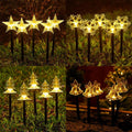 Hollevo™ Acryl kerstverlichting op zonne-energie met warmwit ledlicht
