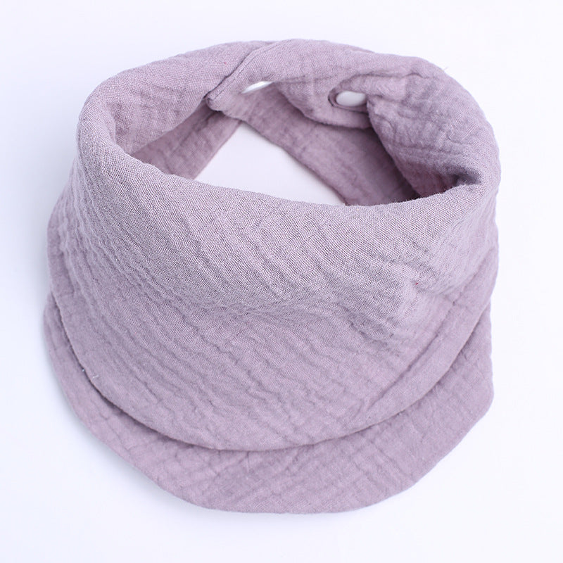 Katoenen nekwarmer met verstelbare drukknopen