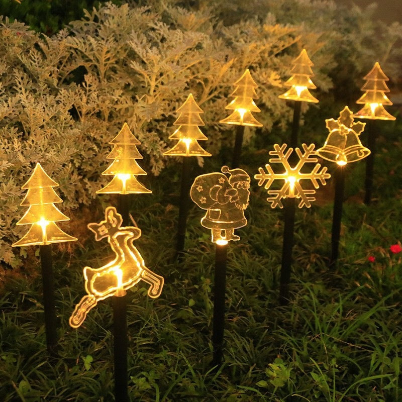 Acryl kerstverlichting op zonne-energie met warmwit ledlicht