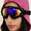 Hollevo™ Futuristische dames skibril met UV-lens en helmpasvorm