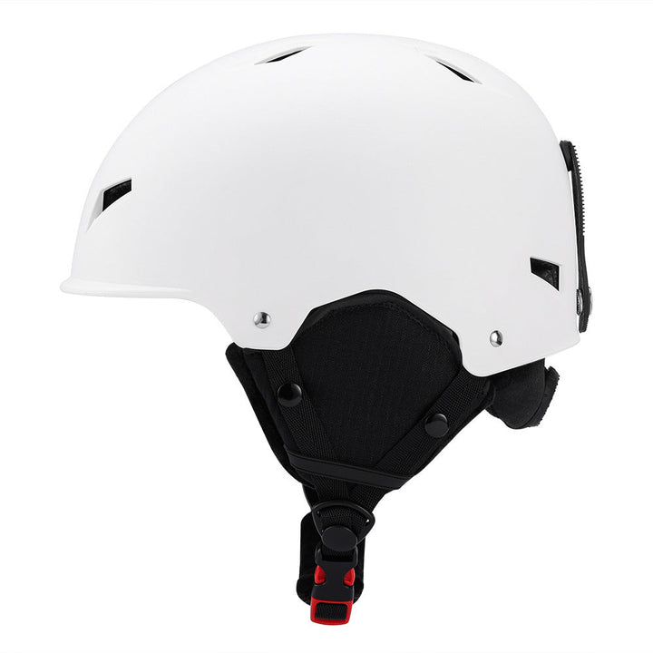 Skihelm met volledige dekking, zachte vulling en brilaansluiting