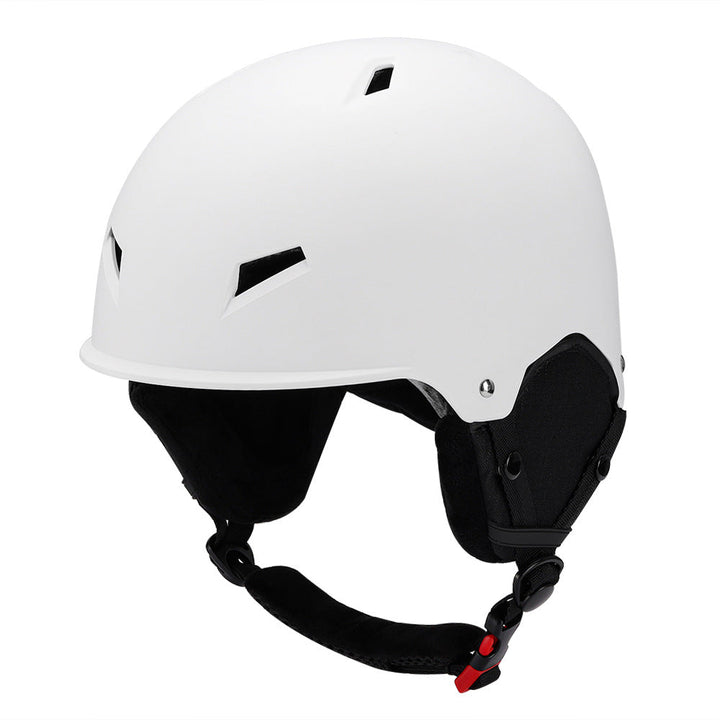 Skihelm met volledige dekking, zachte vulling en brilaansluiting