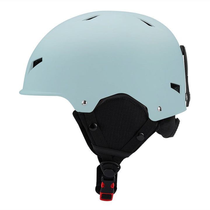Skihelm met volledige dekking, zachte vulling en brilaansluiting
