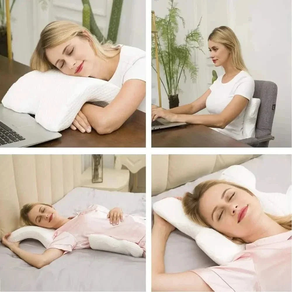 Hollevo™ U-vormig nekkussen van traagschuim voor nek en handen