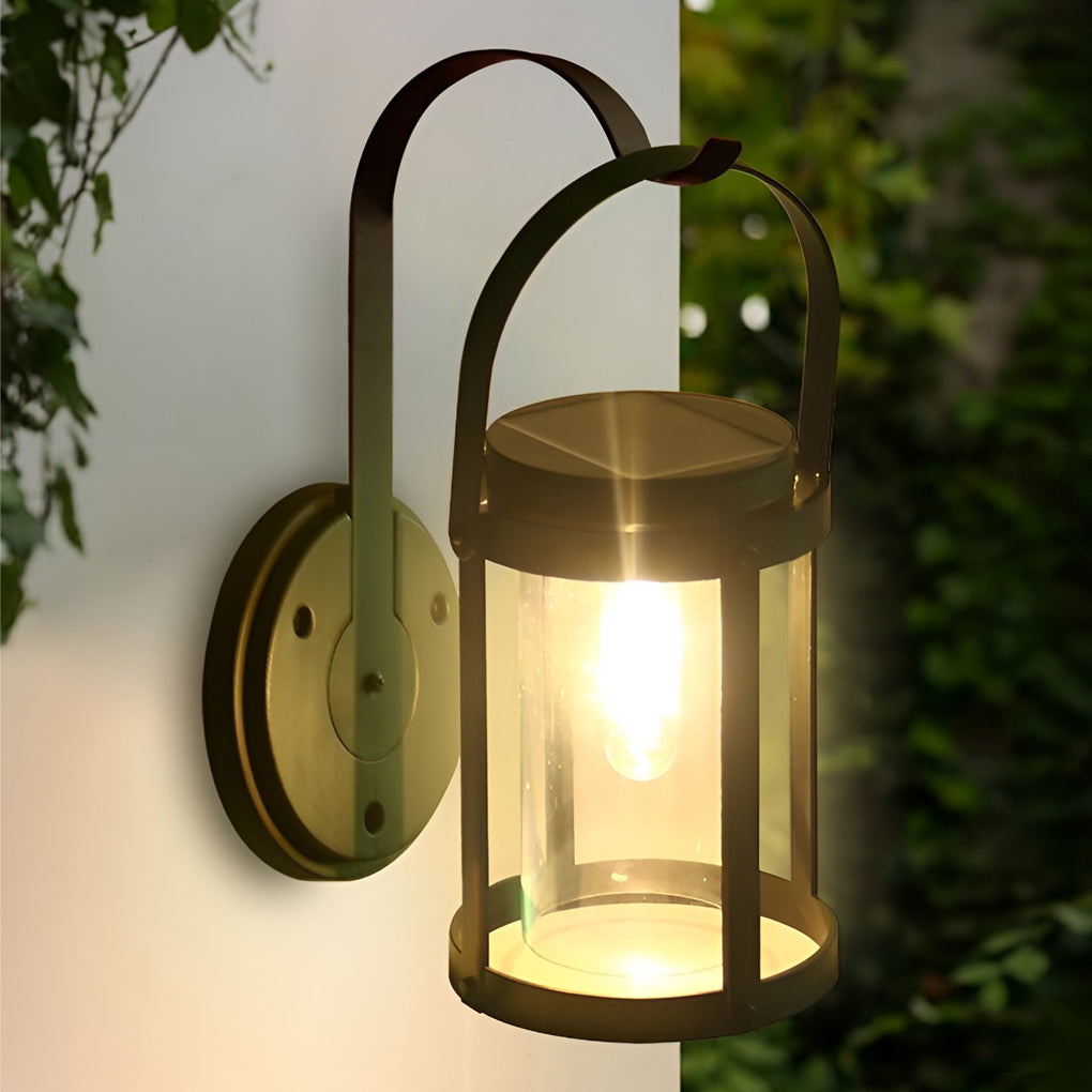 Solar wandlamp in lantaarnstijl met automatische schemerfunctie