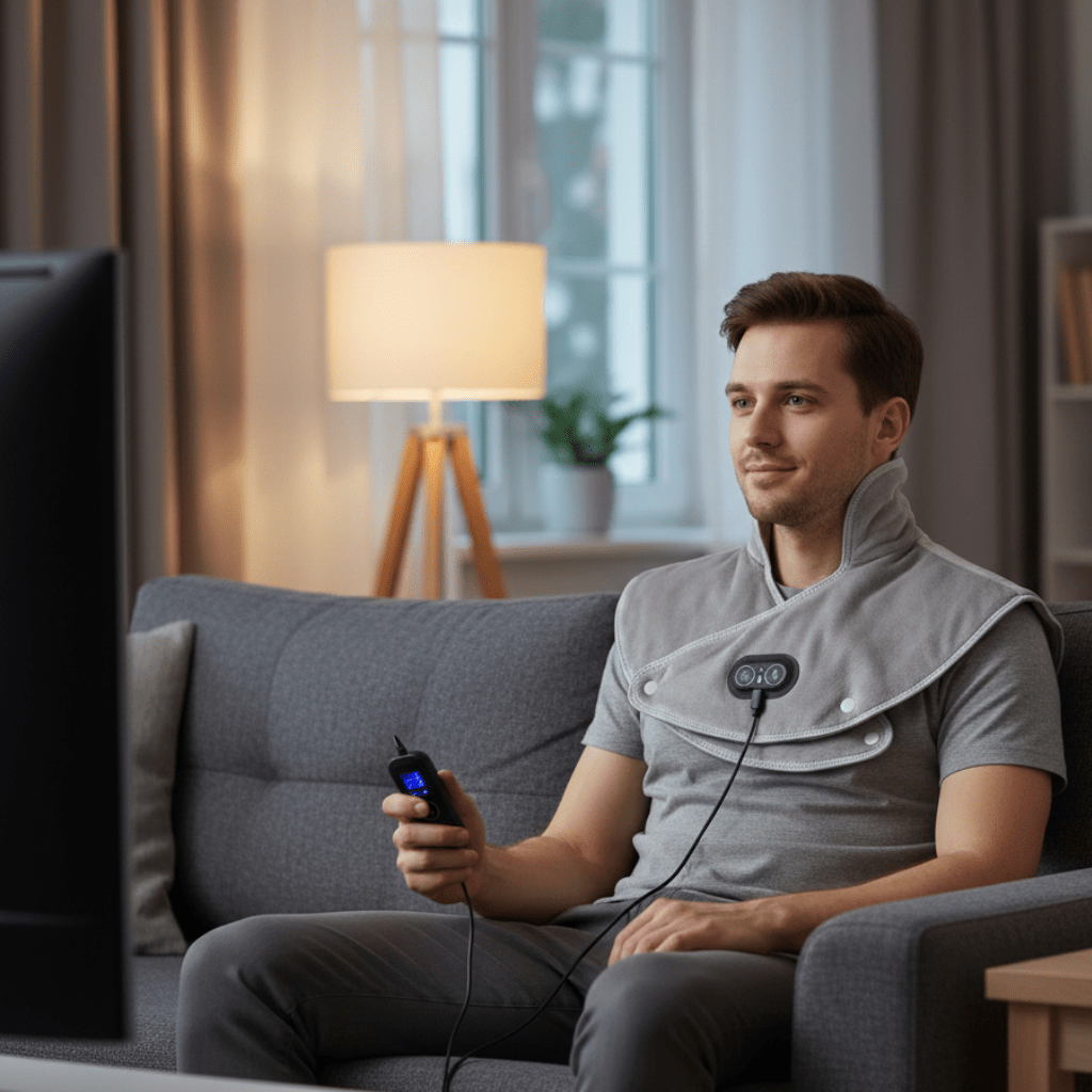 Hollevo™ Zachte USB-nekwarmer met vibratie en 3 warmtestanden