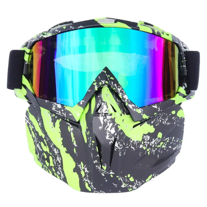 Sneeuw ninja masker skibril