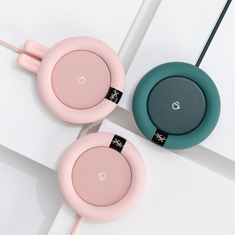 Hollevo™ Pastel mokwarmer voor koffie en thee op je bureau