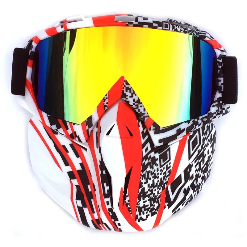Sneeuw ninja masker skibril