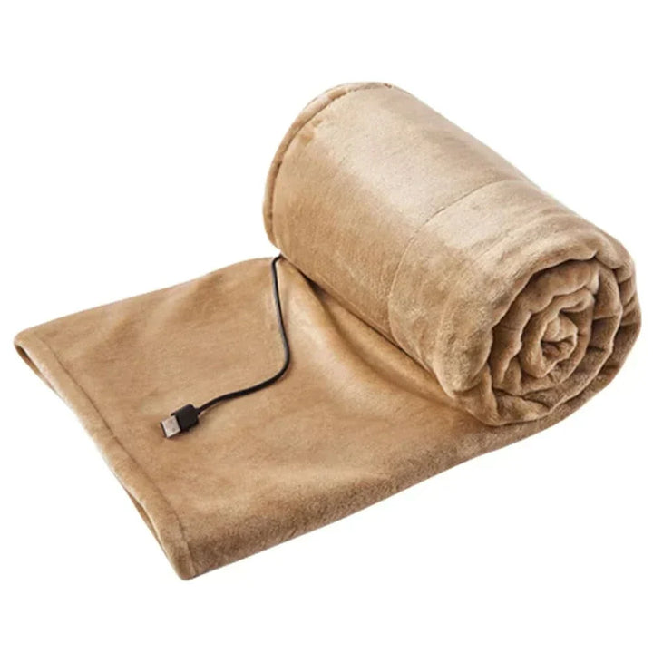 Electriccuddle USB verwarmd fleece deken – draagbaar &amp; verstelbaar