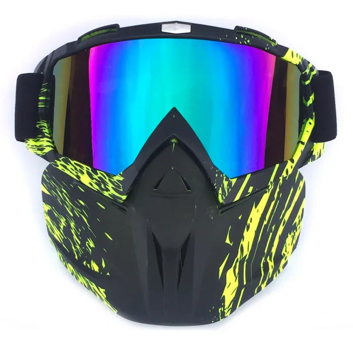 Sneeuw ninja masker skibril