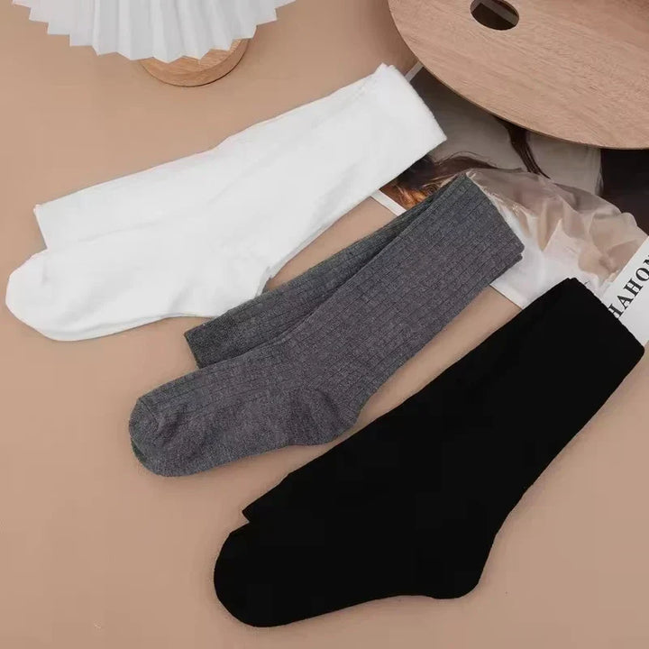 Woolluxe dames overknee sokken | herfst &amp; winter | warm &amp; dik | effen kleuren | 60 – 65 cm