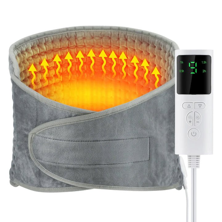 Thermaease elektrisch warmtekussen | multifunctioneel verwarming riem voor rug &amp; taille | 9 temperatuur niveaus &amp; 4 timer opties
