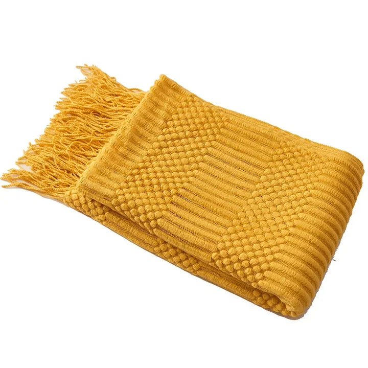 Nordic stijl dick gebreid deken