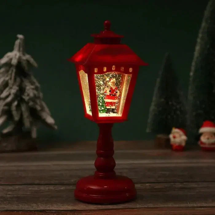 Muzikale kerstlamp met warme LED-gloed en kerstliedjes
