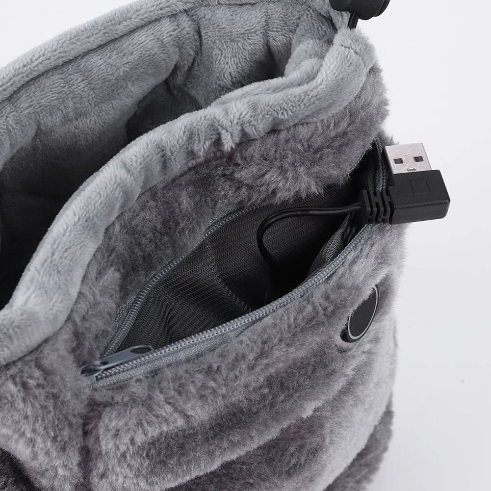 Hollevo™ Verwarmde USB-pantoffels van zachte pluche voor warme voeten