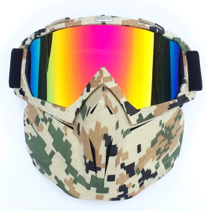 Sneeuw ninja masker skibril