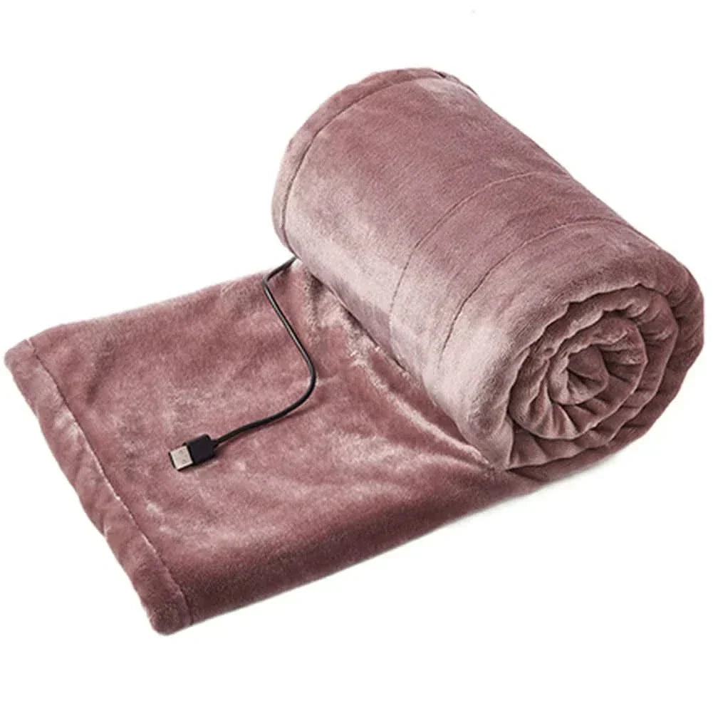Electriccuddle USB verwarmd fleece deken – draagbaar &amp; verstelbaar