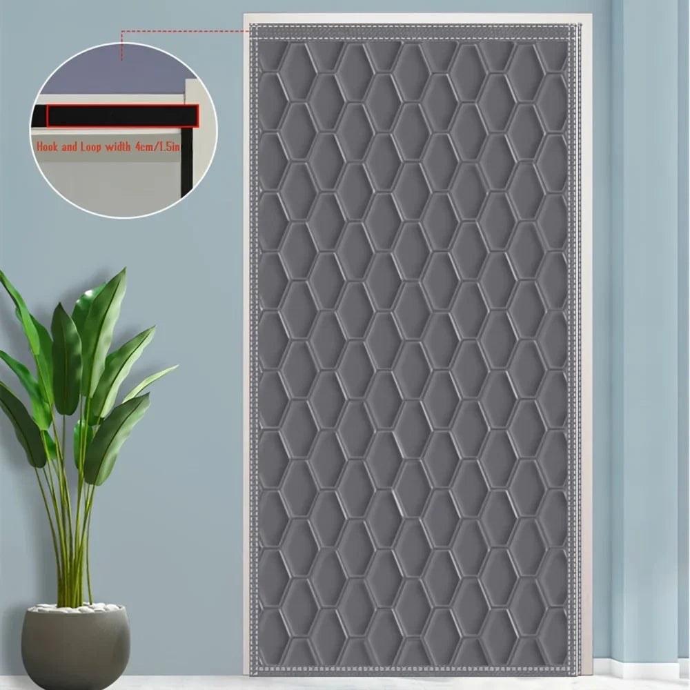 Thermohaven winter deur gordijn | koud &amp; geluid bescherming | warmte isolerend &amp; ondoorzichtig | ideaal voor thuis