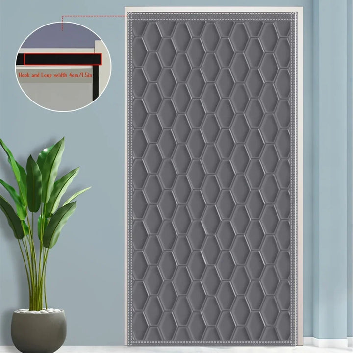 Thermohaven winter deur gordijn | koud &amp; geluid bescherming | warmte isolerend &amp; ondoorzichtig | ideaal voor thuis