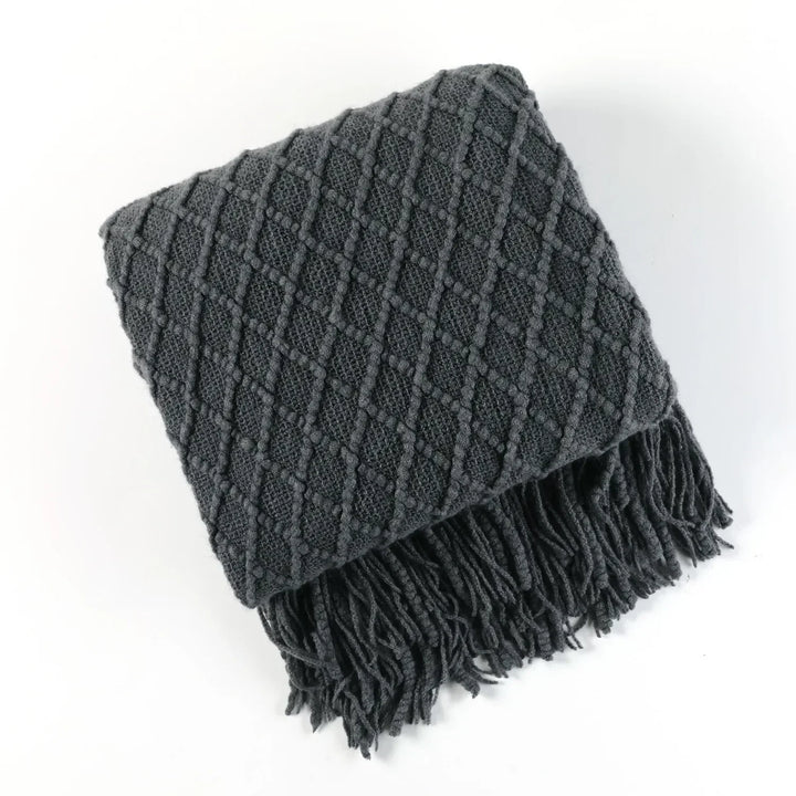 Nordic stijl dick gebreid deken