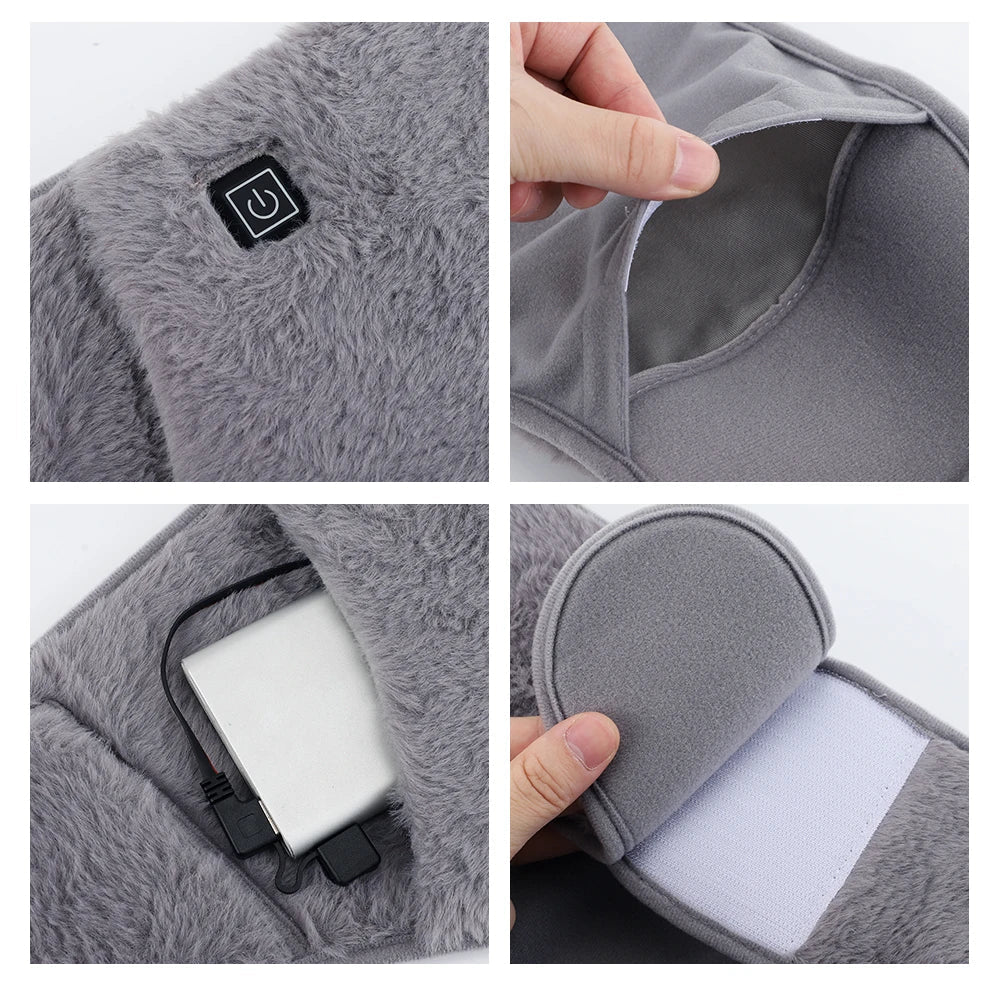 Hollevo™ Verwarmde buikband en handwarmer 2-in-1 met 3 standen
