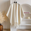 Hollevo™ Omslagdoek met kwastjes voor dames – zacht en elegant