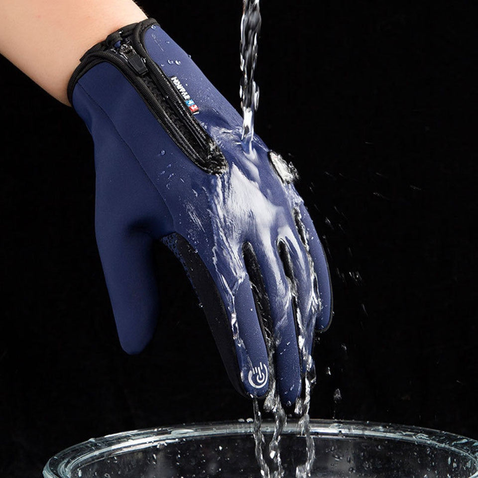 Waterafstotende thermo-handschoenen met touchscreen-vingers