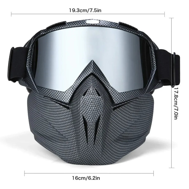 Sneeuw ninja masker skibril