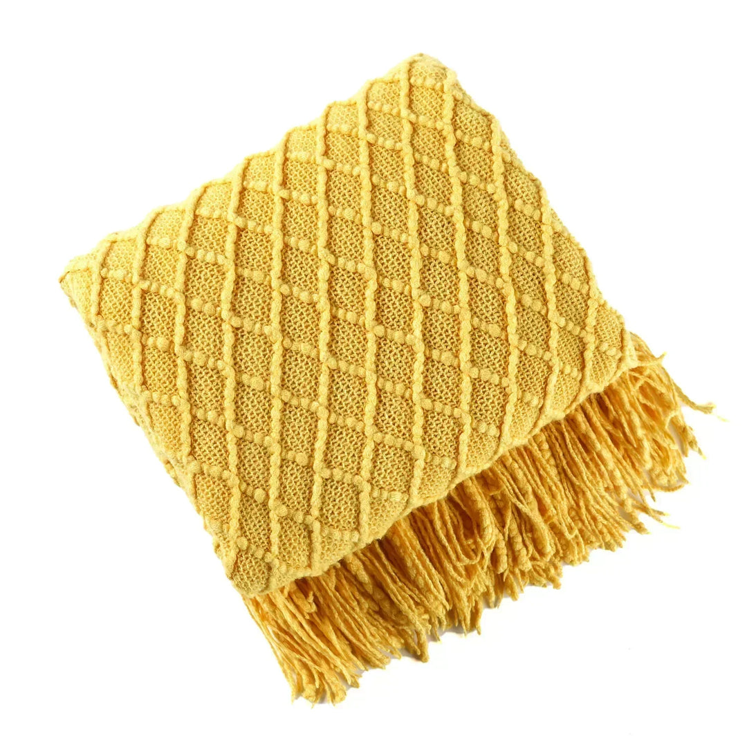Nordic stijl dick gebreid deken