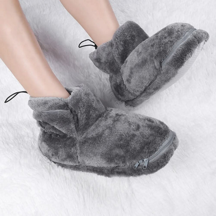 Hollevo™ Verwarmde USB-pantoffels van zachte pluche voor warme voeten