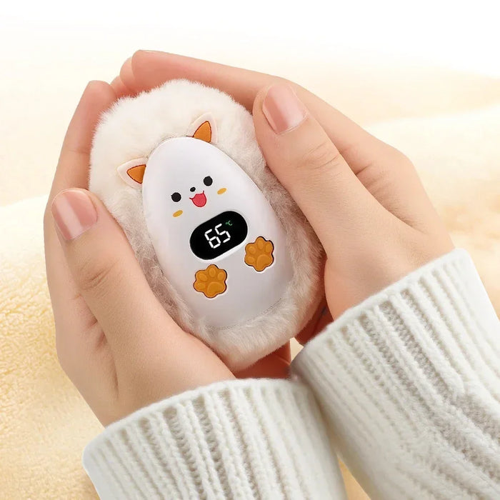 Hollevo™ Oplaadbare handwarmer vos met 3 warmtestanden