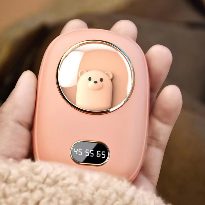 Oplaadbare handwarmer 10000 mAh met display – Hollevo