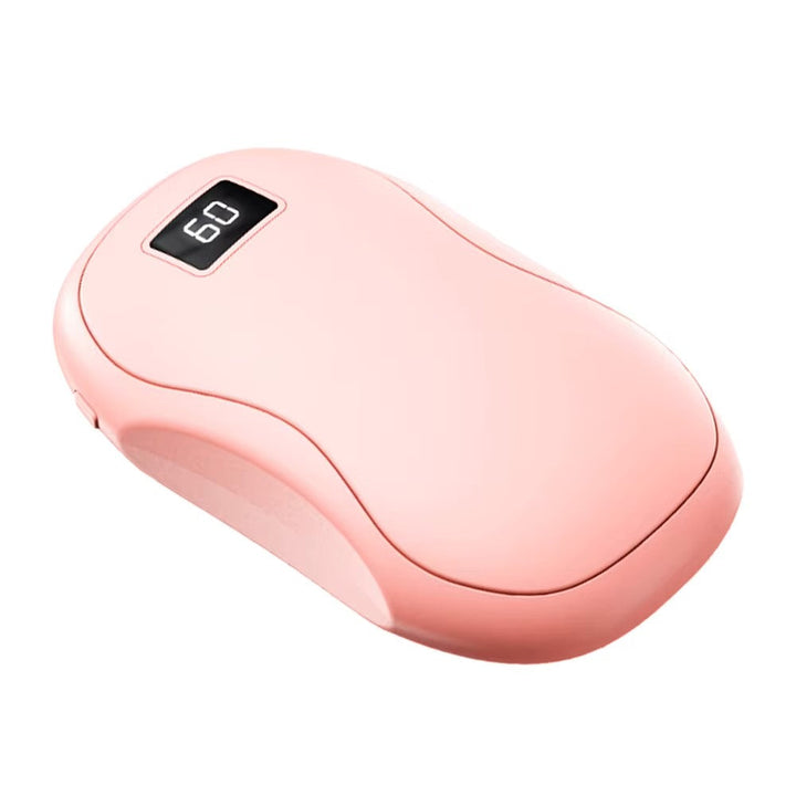 Draagbaar hand verwarmer en voeding powerbank met digitaal decoratie en koolstof kristal verwarming