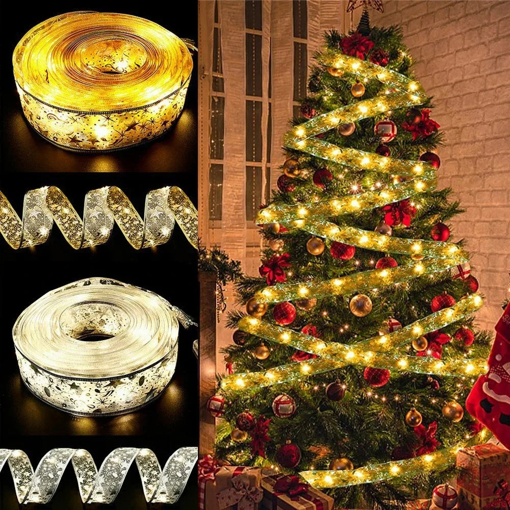 Kerstlint met warmwitte LED-lichtjes, vrij te vormen