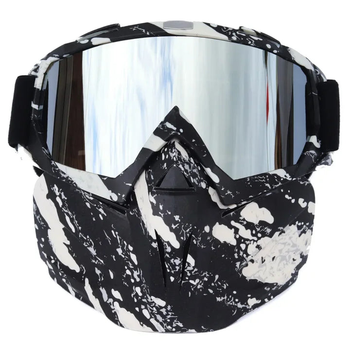 Sneeuw ninja masker skibril