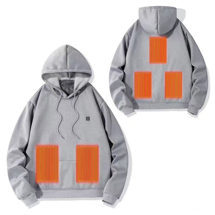 Hollevo™ Verwarmde hoodie voor heren met 3 warmtestanden