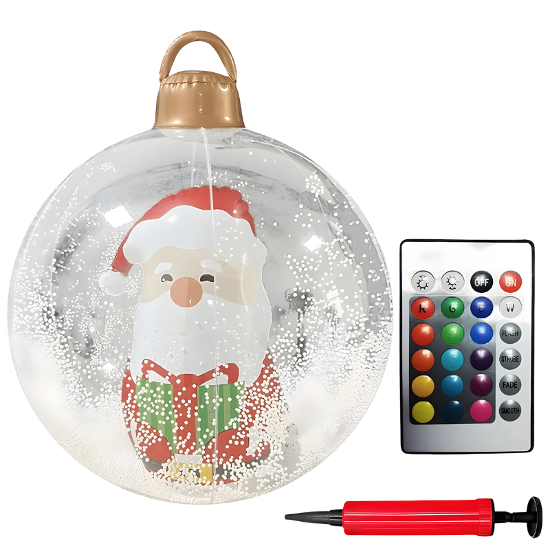 Buiten PVC kerstdecoratie met kleurrijk LED-verlichting