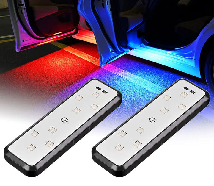 Draadloze autodeur projectorlampjes met 7 kleuren