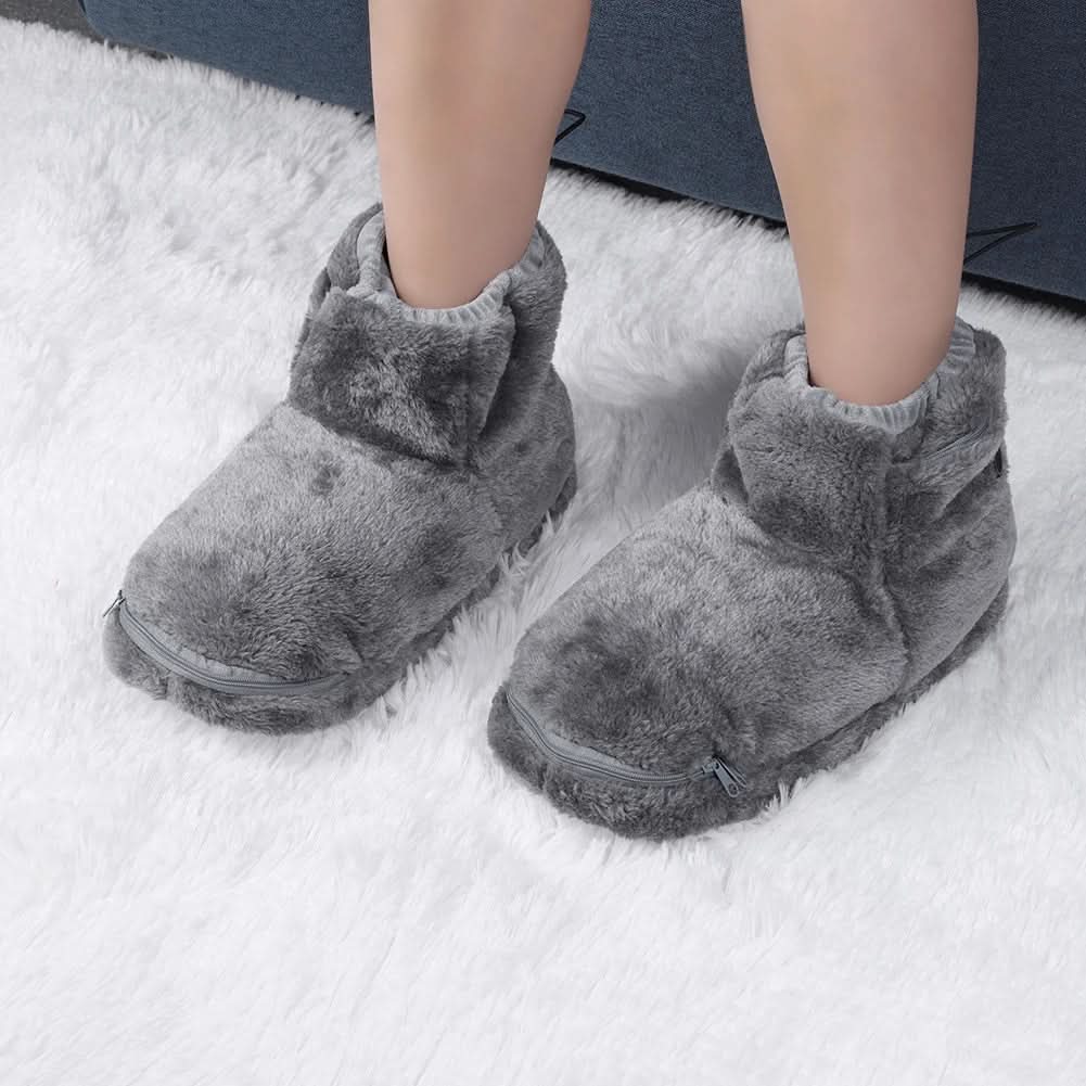 Hollevo™ Verwarmde USB-pantoffels van zachte pluche voor warme voeten