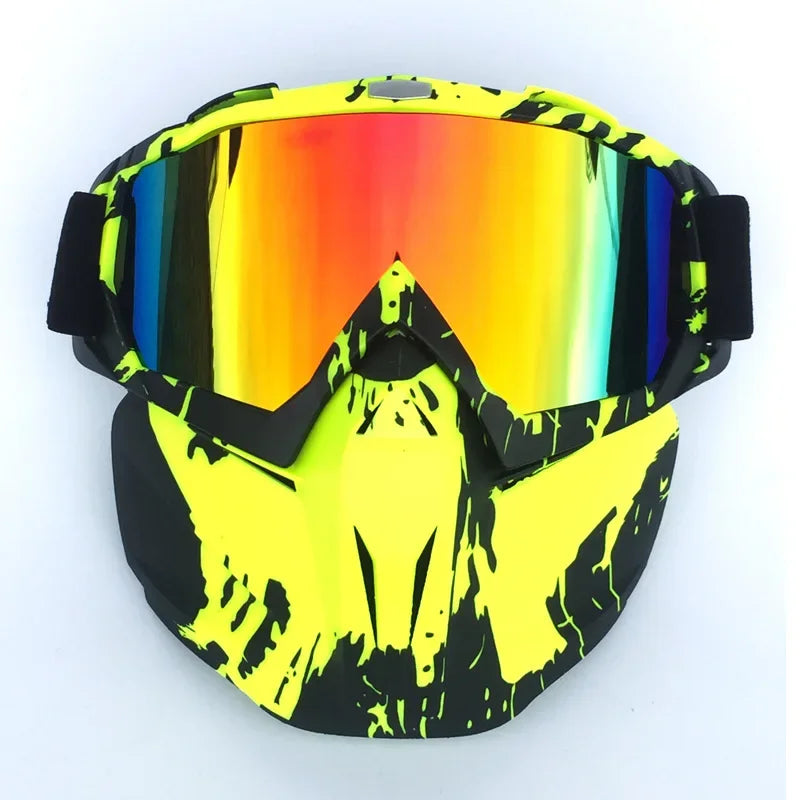 Sneeuw ninja masker skibril