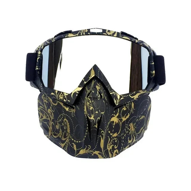 Sneeuw ninja masker skibril