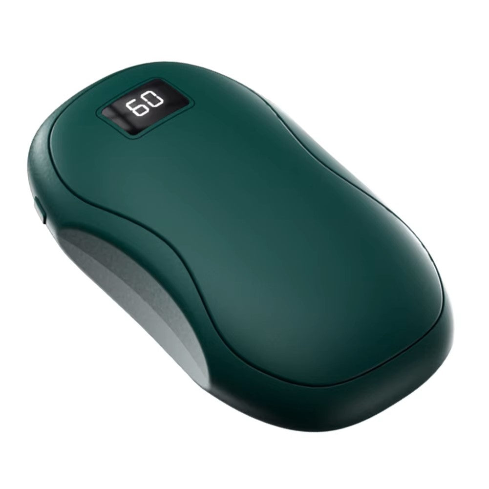 Draagbaar hand verwarmer en voeding powerbank met digitaal decoratie en koolstof kristal verwarming